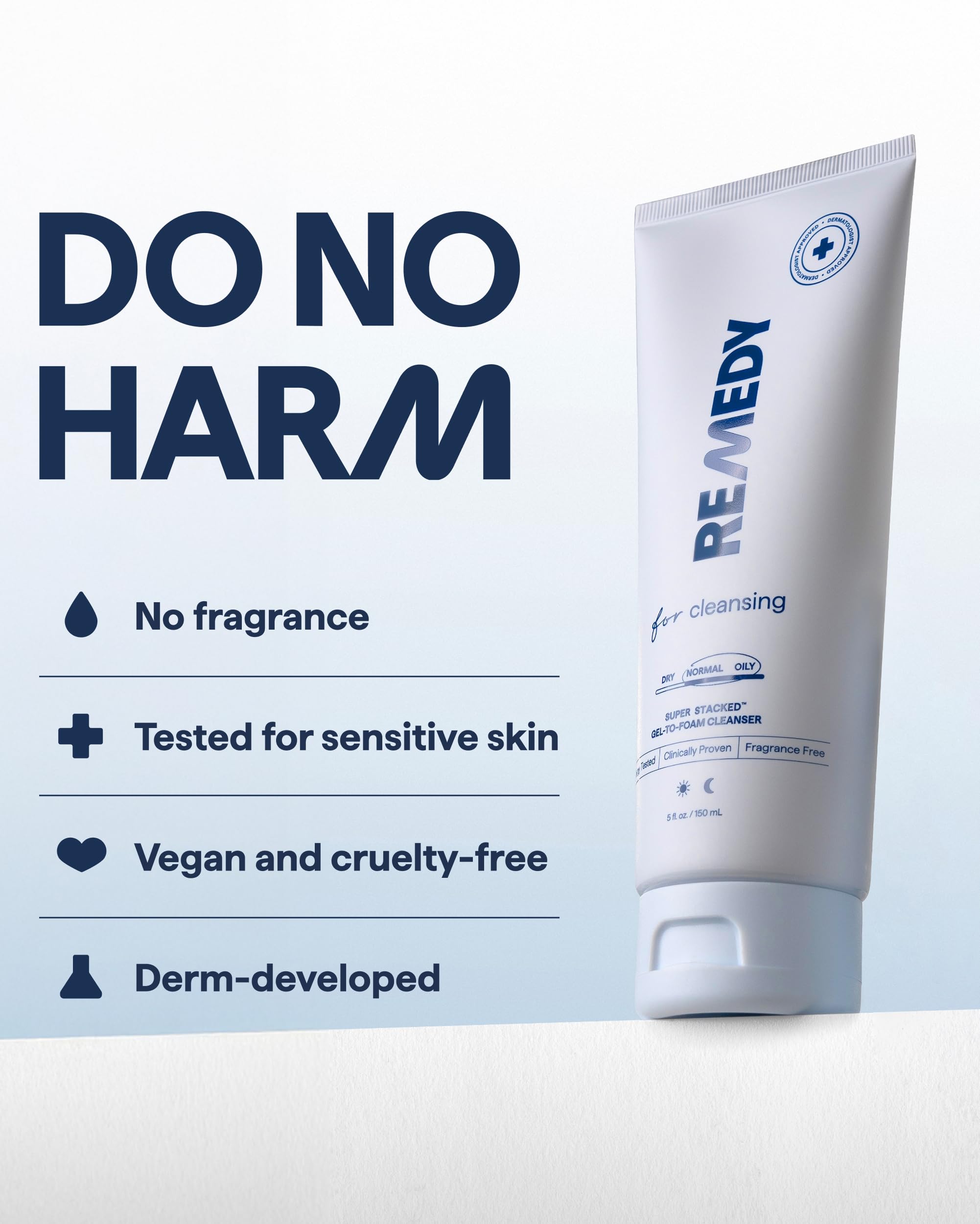 Remedy Science barrier-support during cleanse sequence with hydrating glycerin.