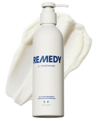 Remedy Science body bumps bottle front demonstrates KP treatment and hydration.