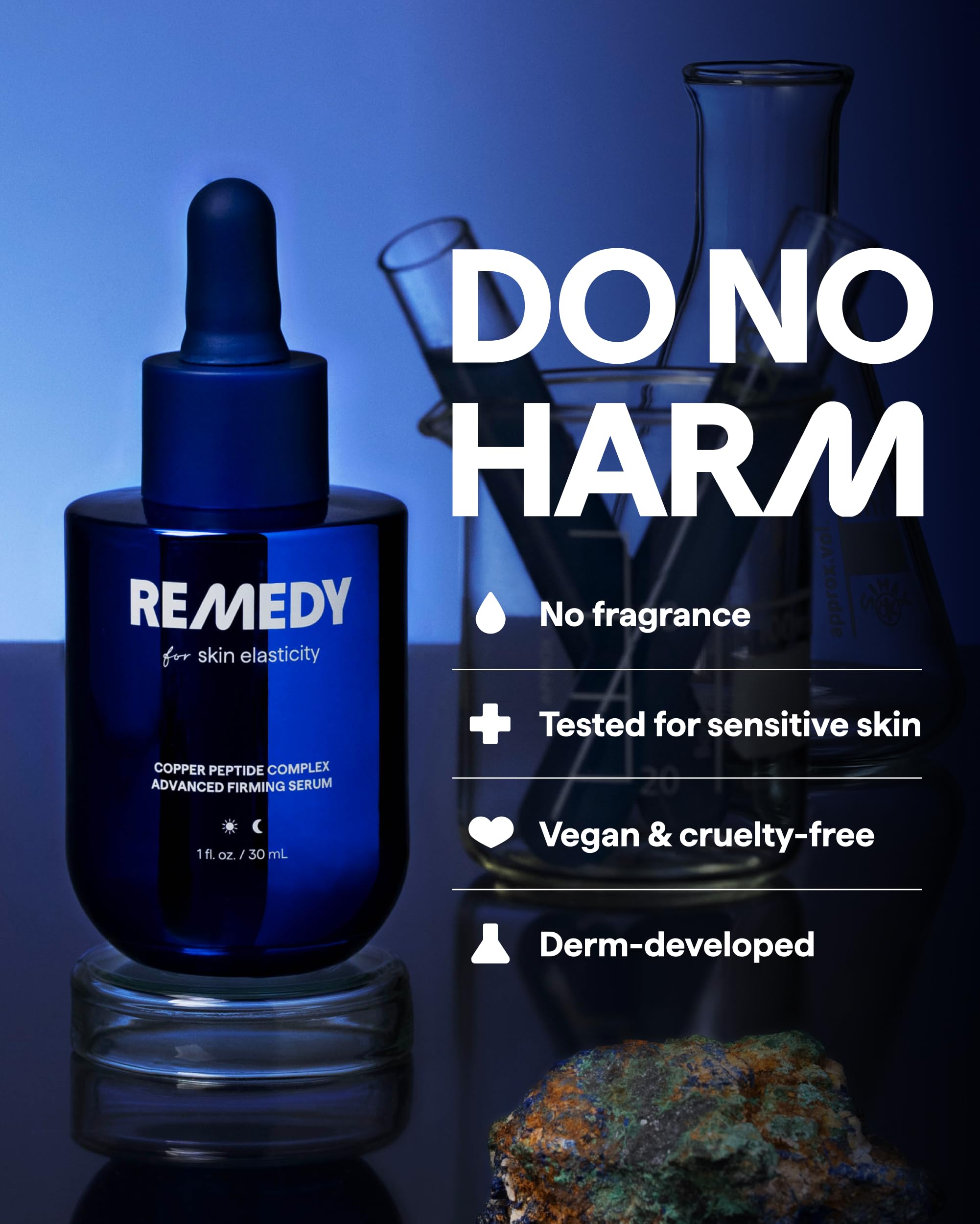 Remedy Science consumer-testing visual representing non-greasy feel and improved texture