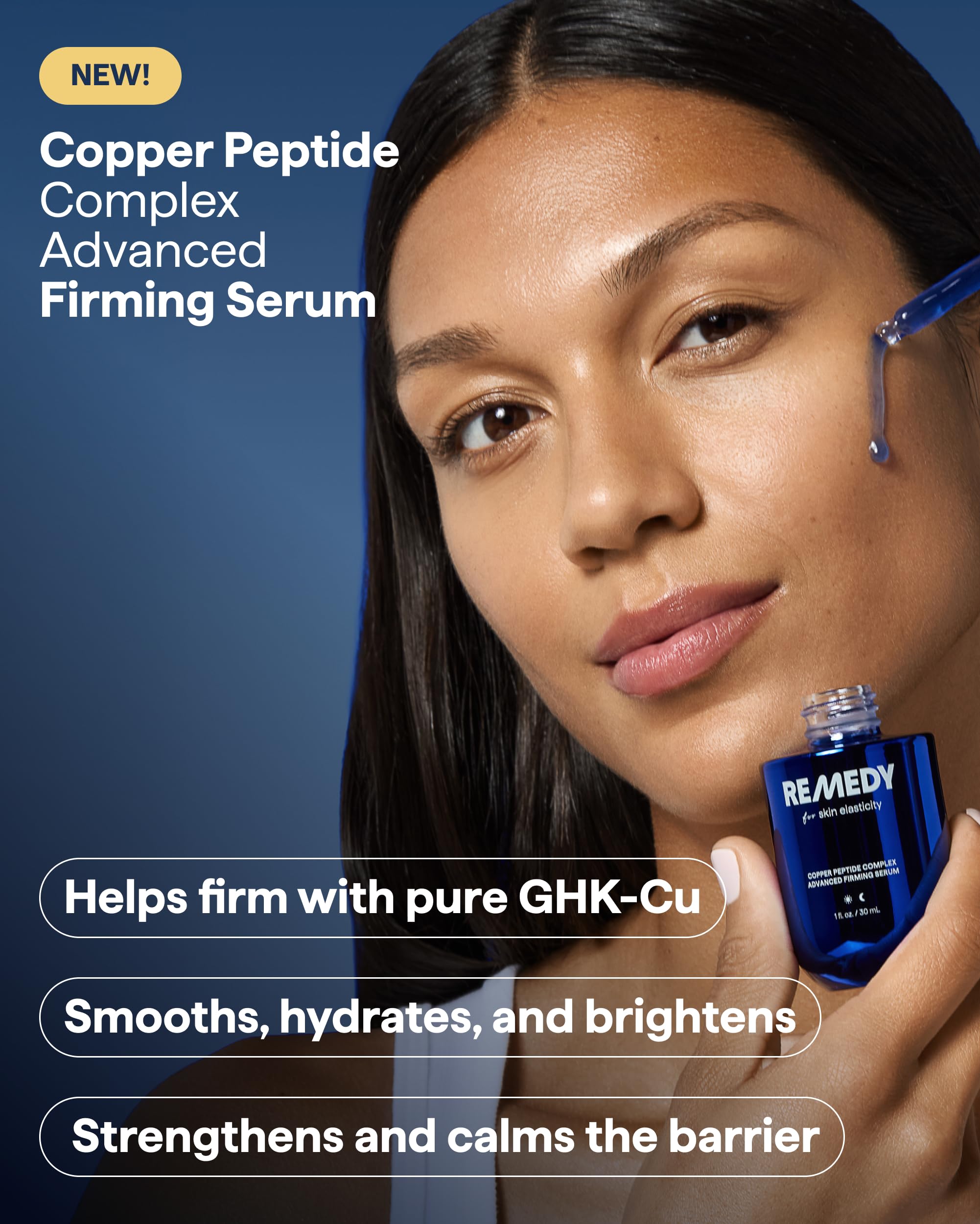Remedy Science dropper dispensing serum illustrating controlled application and precision