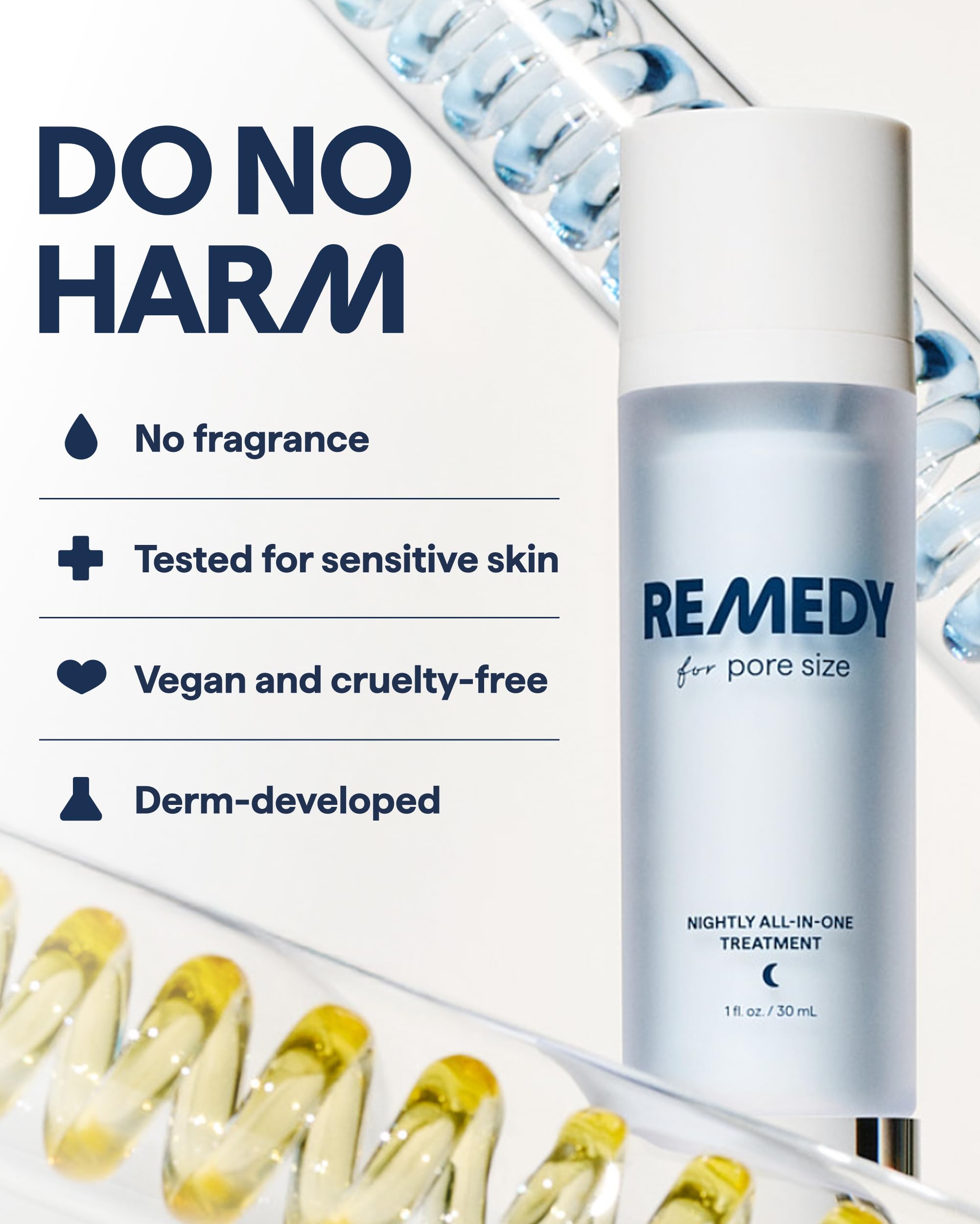 Remedy Science perlite texture close-up illustrating mild exfoliation.