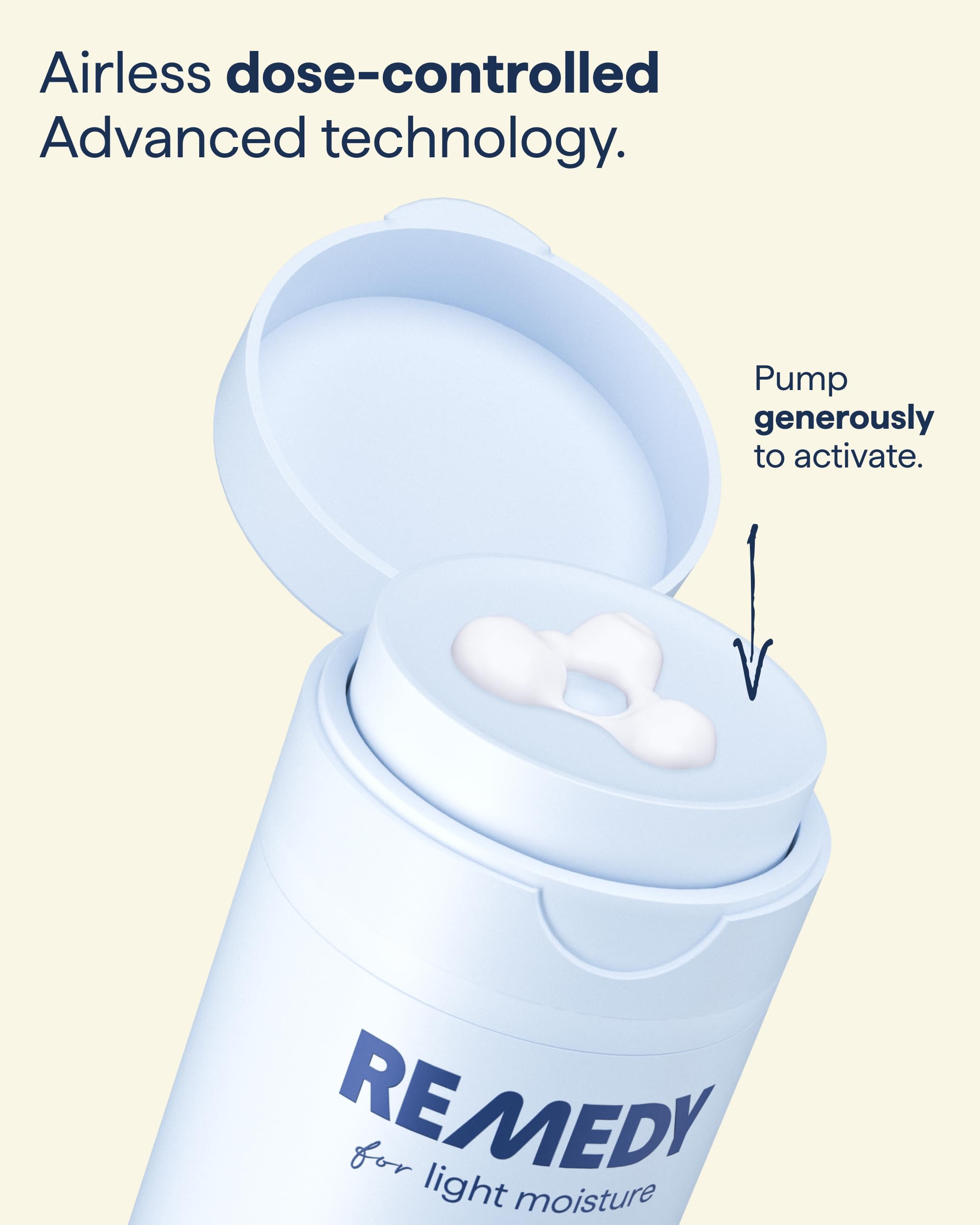Remedy for Light Moisture barrier-repair-graphic emphasizes breathable non-greasy hydration.