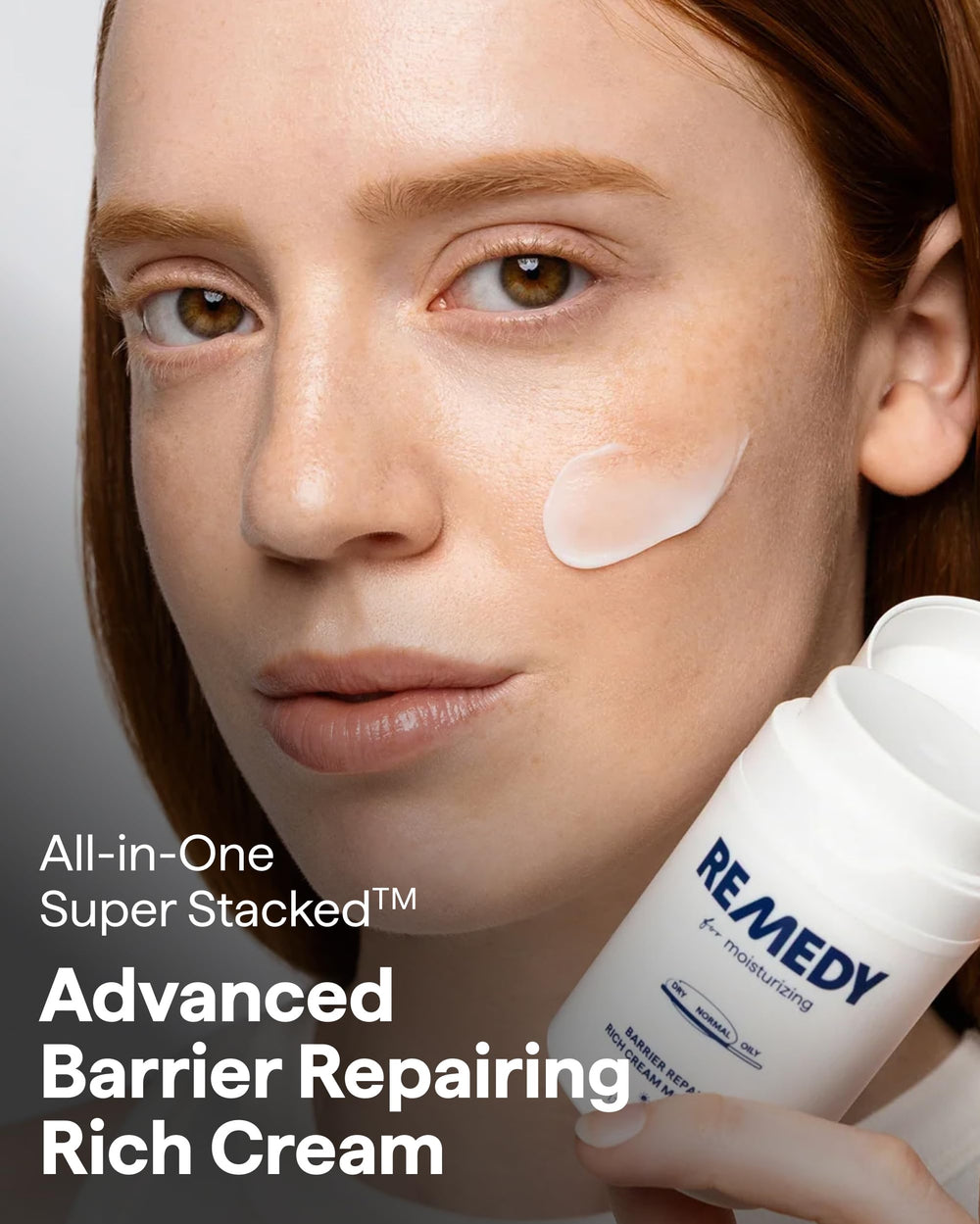 Ingredients of Remedy Science rich moisture cream for skin hydration.