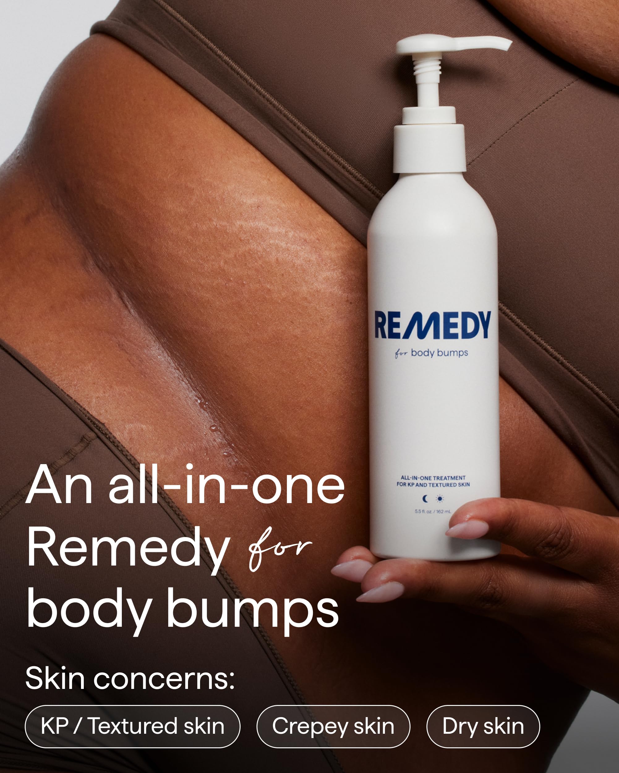 Remedy Science textured skin close-up implies smoother texture and improved barrier.