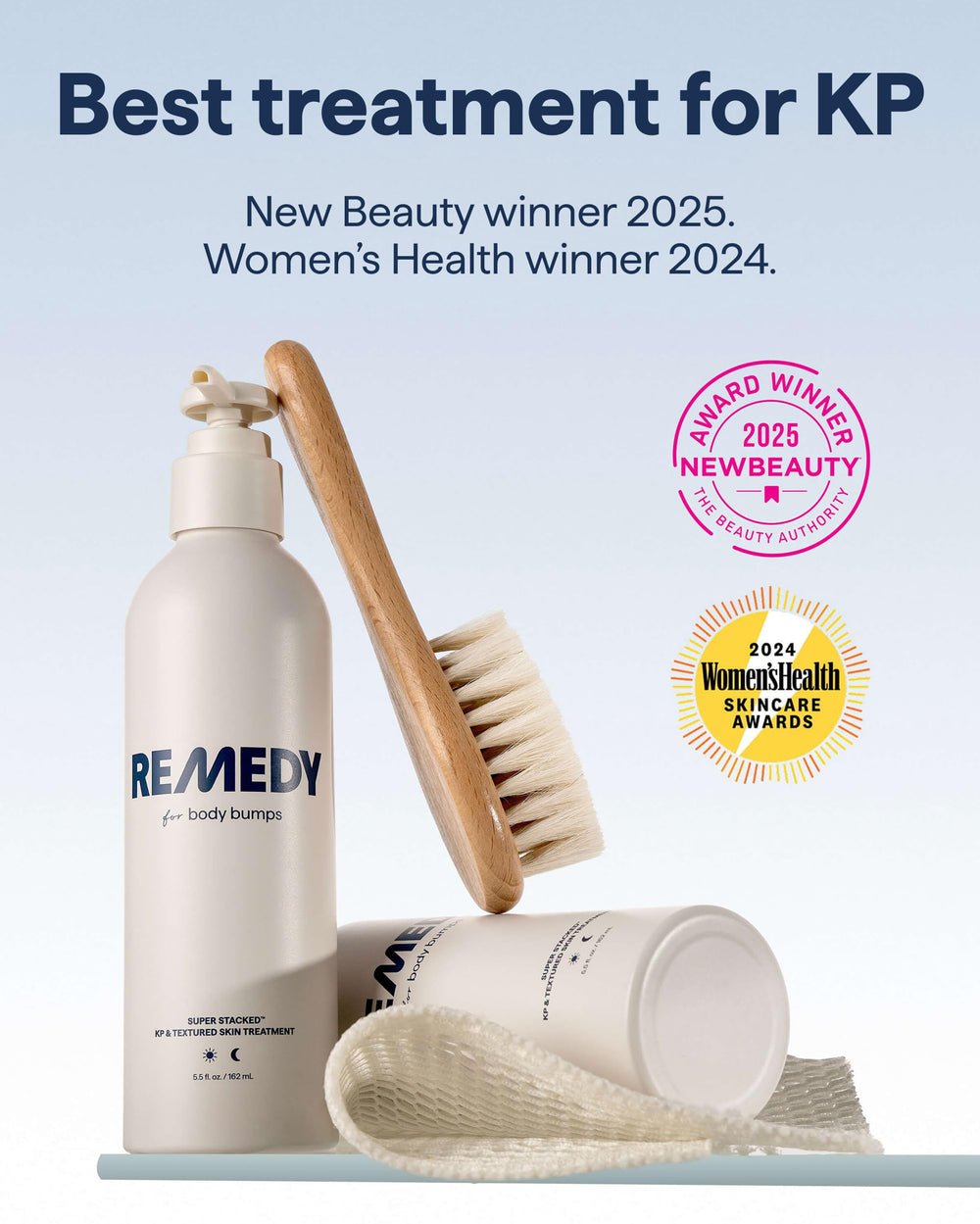 Remedy Science ingredients: urea, lactic acid, retinol supporting renewal and moisturization.