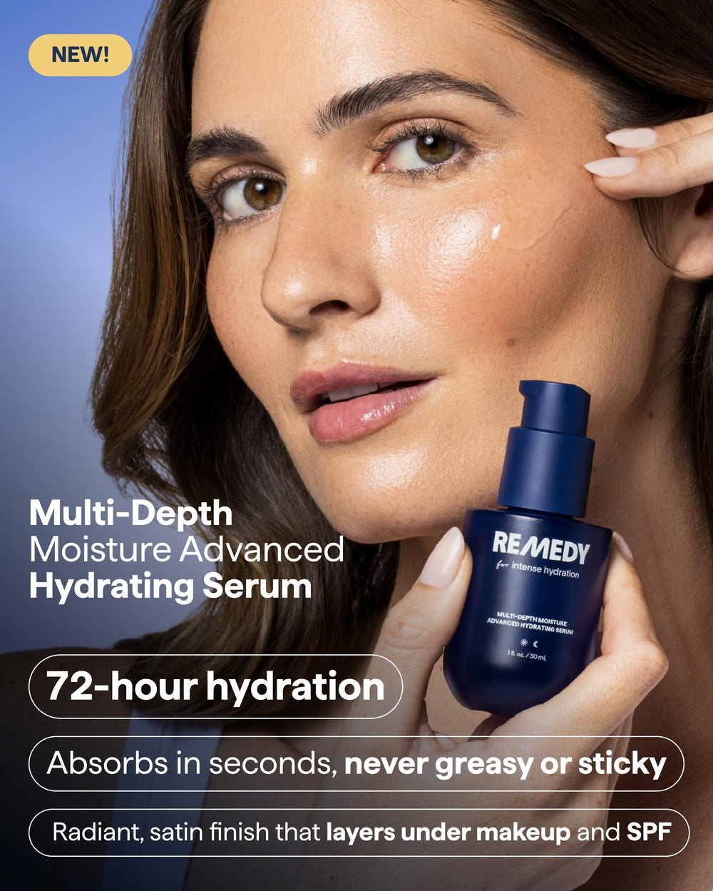 Remedy Science pump dispensing serum demonstrating controlled application and minimal waste