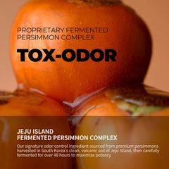 Rememberin Persimmon Body Wash walnut shell exfoliation for gentle cleansing.