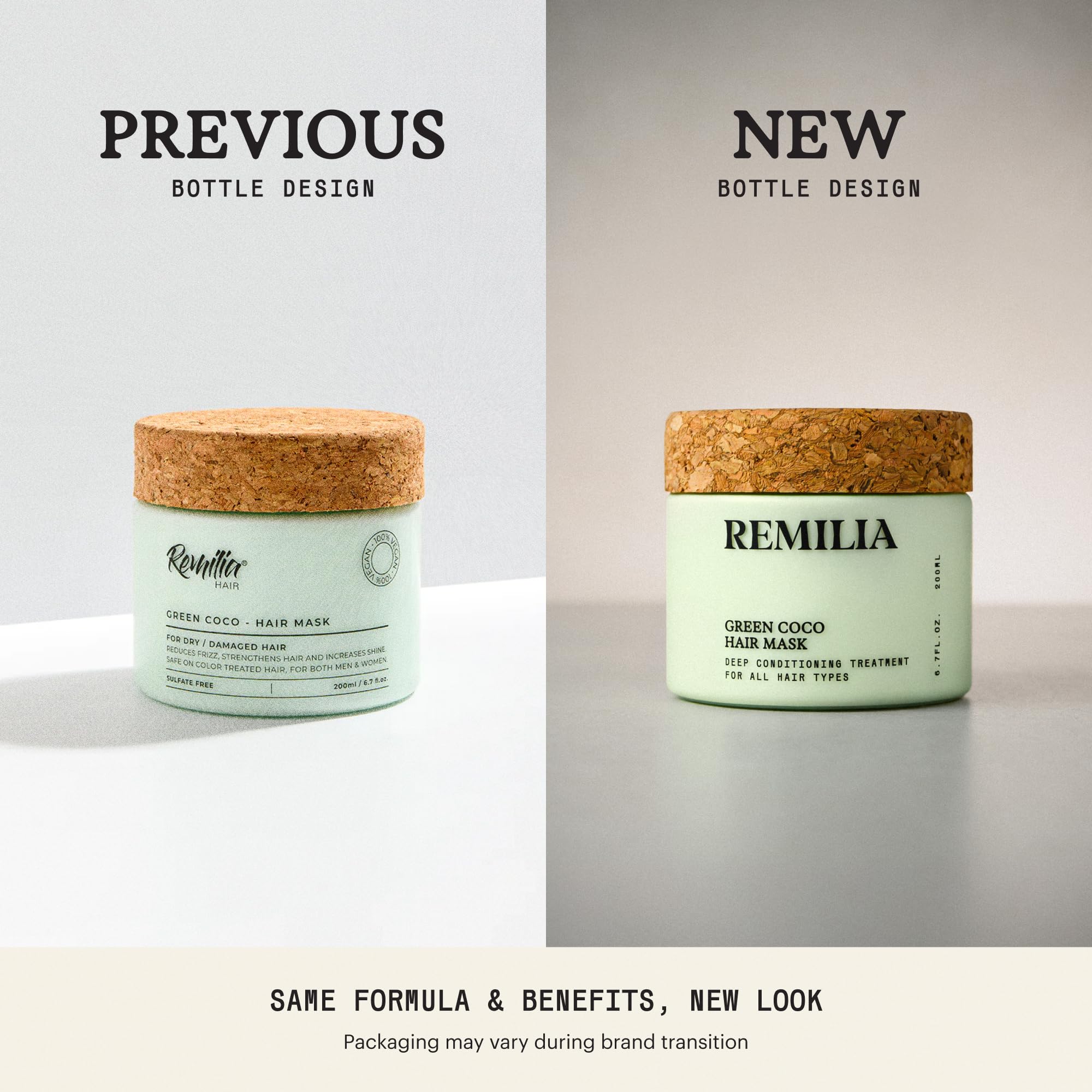 Remilia Hair Mask applying on hair demonstrates quick nourishment and spreading texture.