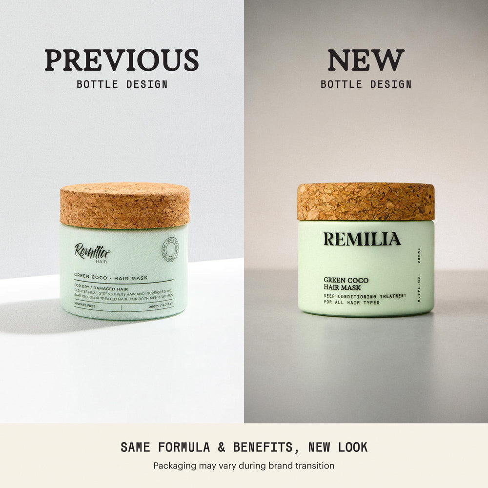 Remilia Hair Mask applying on hair demonstrates quick nourishment and spreading texture.