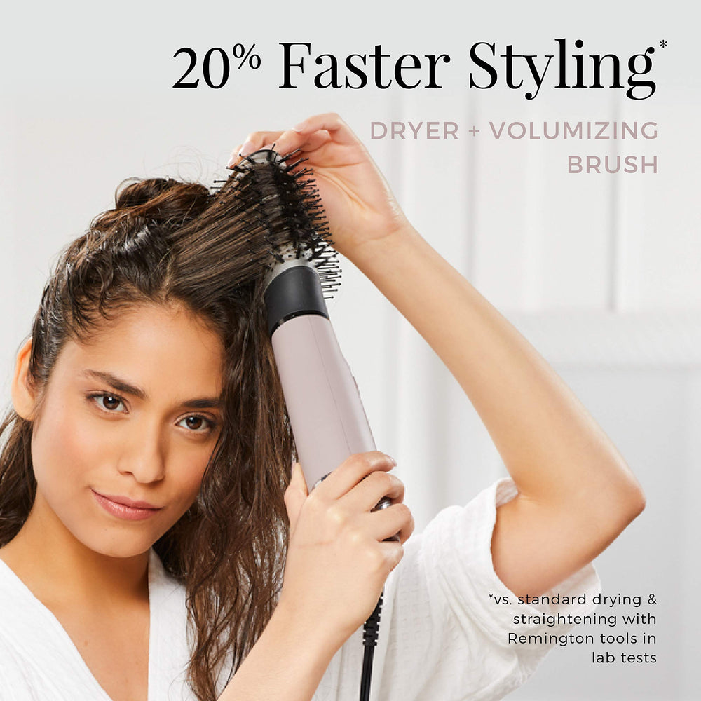 Remington Pro Wet2Style smoothing root-volume design adds lift at the roots