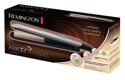 Remington S8540 sleek styling action in a bathroom setting.