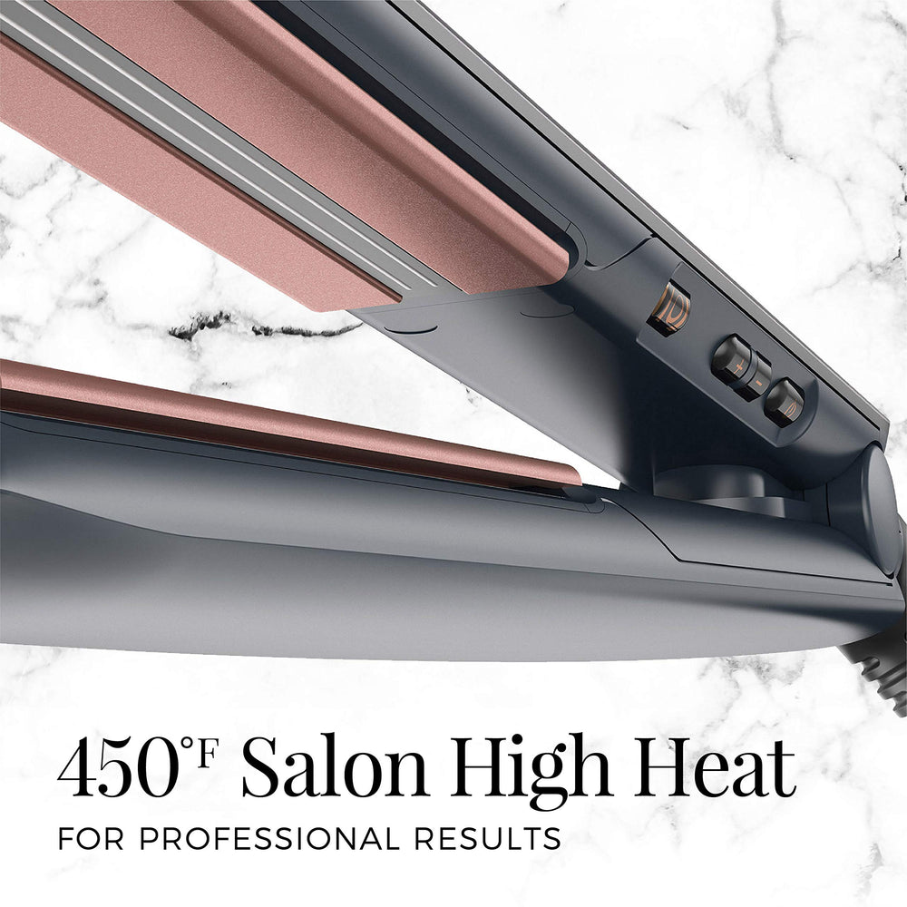 Remington S8598 SmartPRO heat sensor in action auto-adjusts heat during styling.