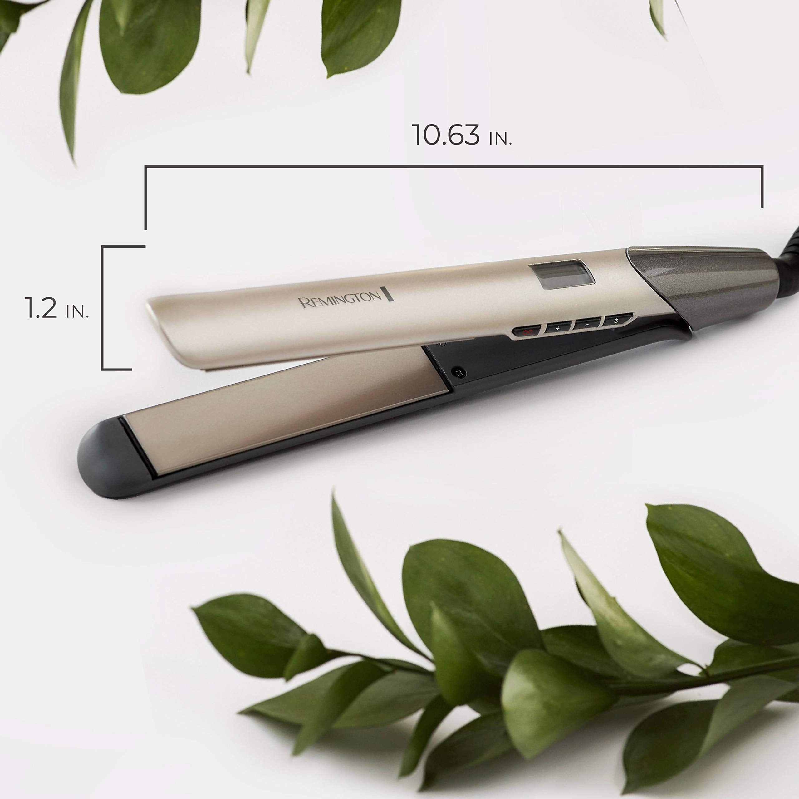 Remington S8A900 1-inch plates provide quick, even straightening with controlled heat