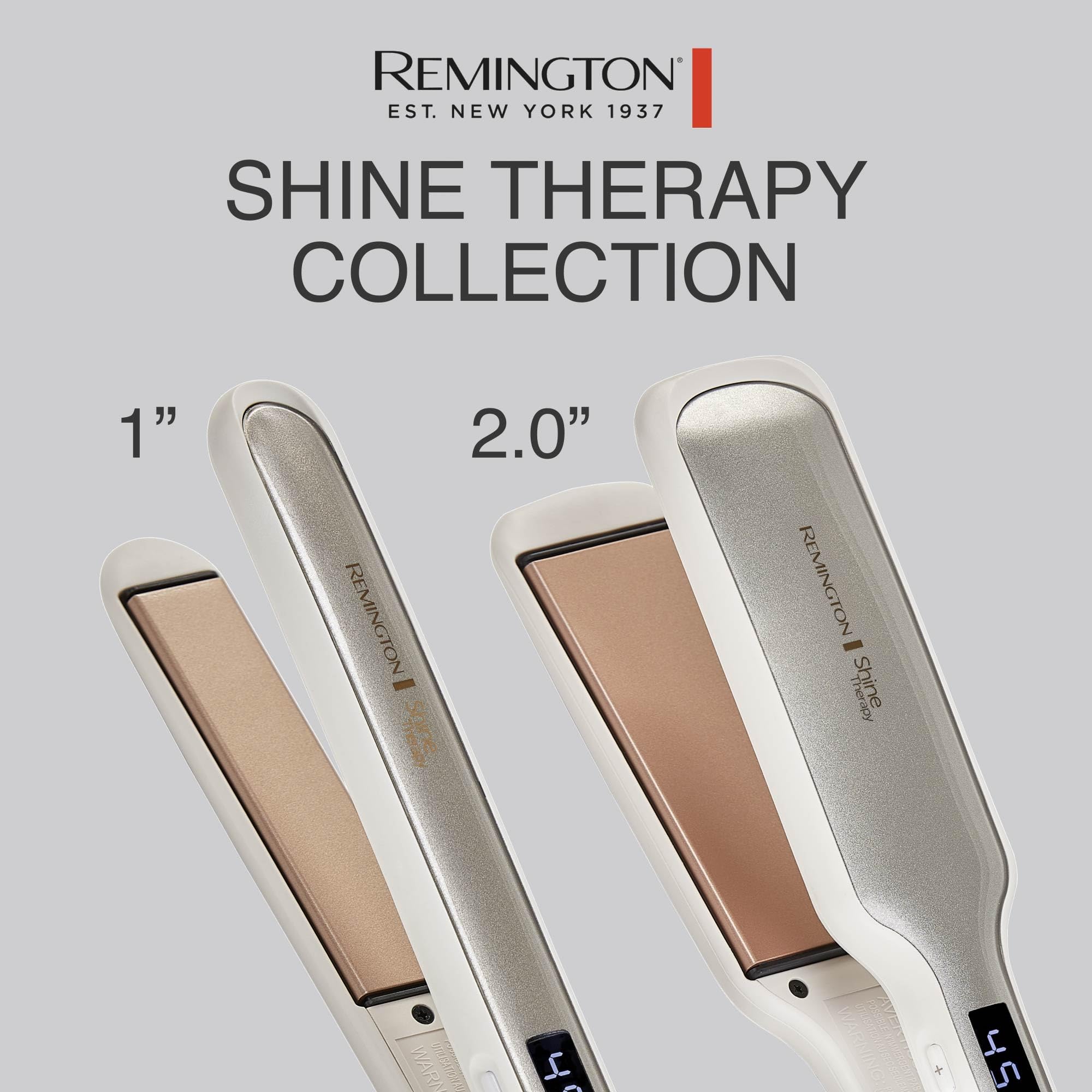 Remington ceramic detail showing argan oil and keratin infusion for shine