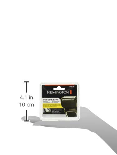 Remington SPF-PF replacement head on shaver demonstrates easy washable head maintenance.