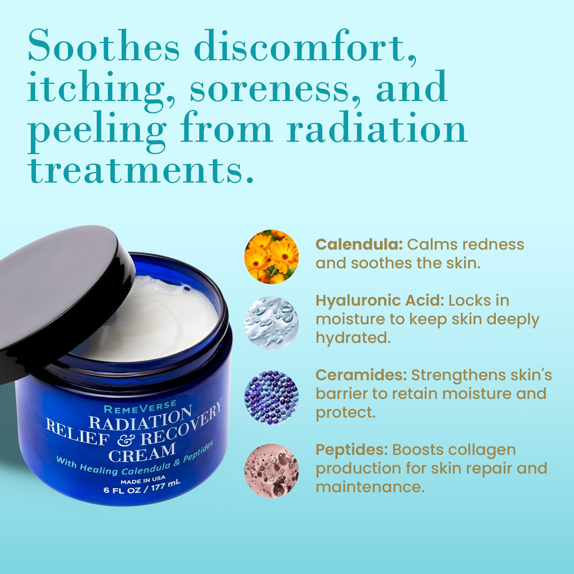 RemeVerse Radiation Cream unscented formula signals gentle care for delicate skin
