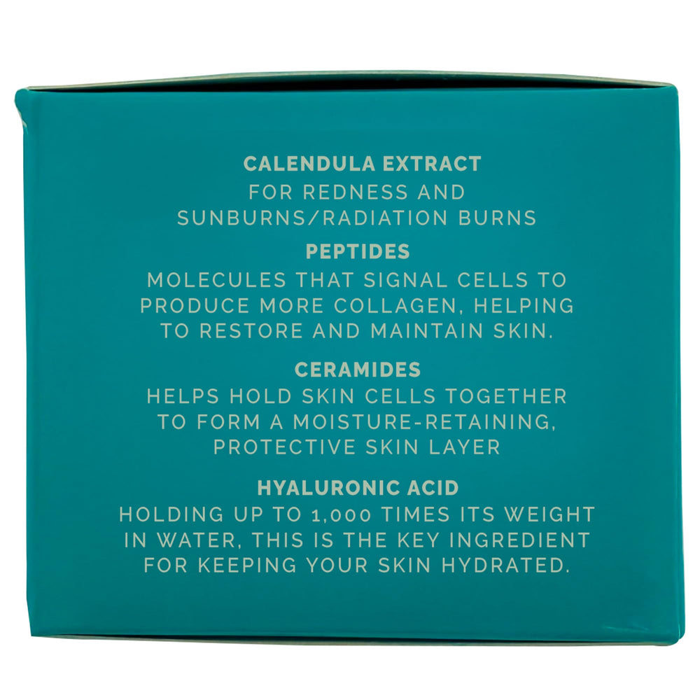 RemeVerse Radiation Cream ingredients shot shows hyaluronic acid and glycerin hydration