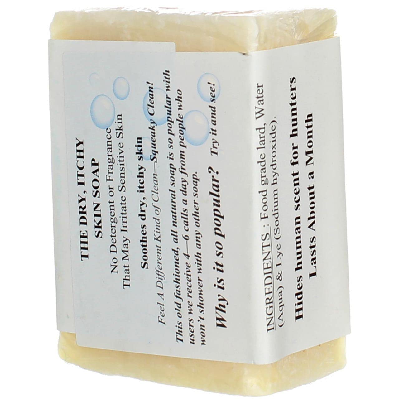 Remwood Grandma's unscented 6oz bar ideal for daily face and body cleansing.
