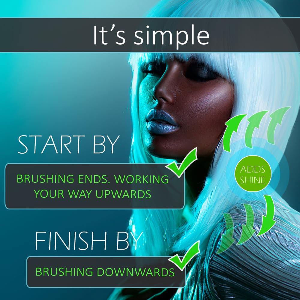RemySoft Beauty & Opulence brush extensions-safe design protects wigs and extensions.