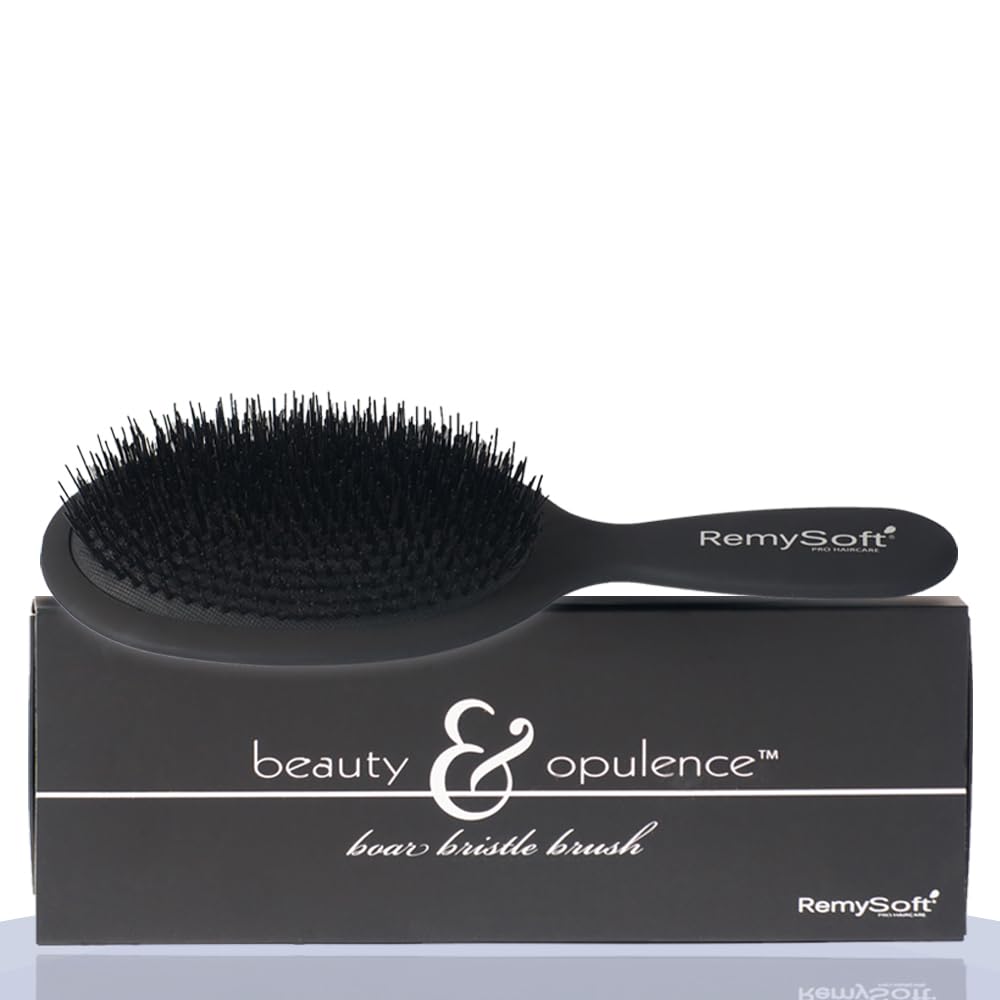 RemySoft Beauty & Opulence brush packaging shows premium tool ready for daily styling.