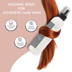 Rene of Paris extra hold spray nozzle provides precise, secure styling for synthetic wigs