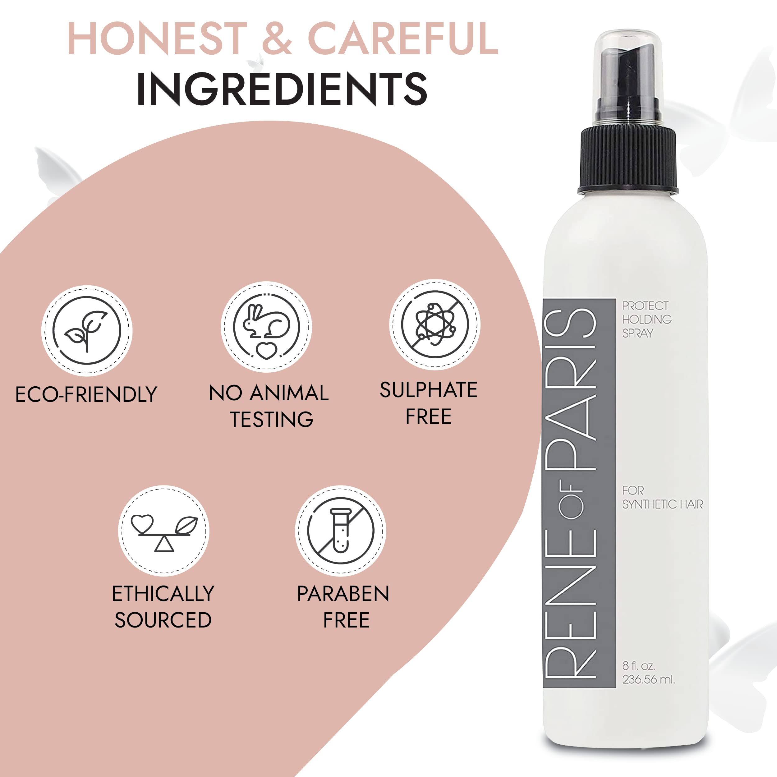 Rene of Paris finishing spray on a styled wig delivers daily wear polish and shine