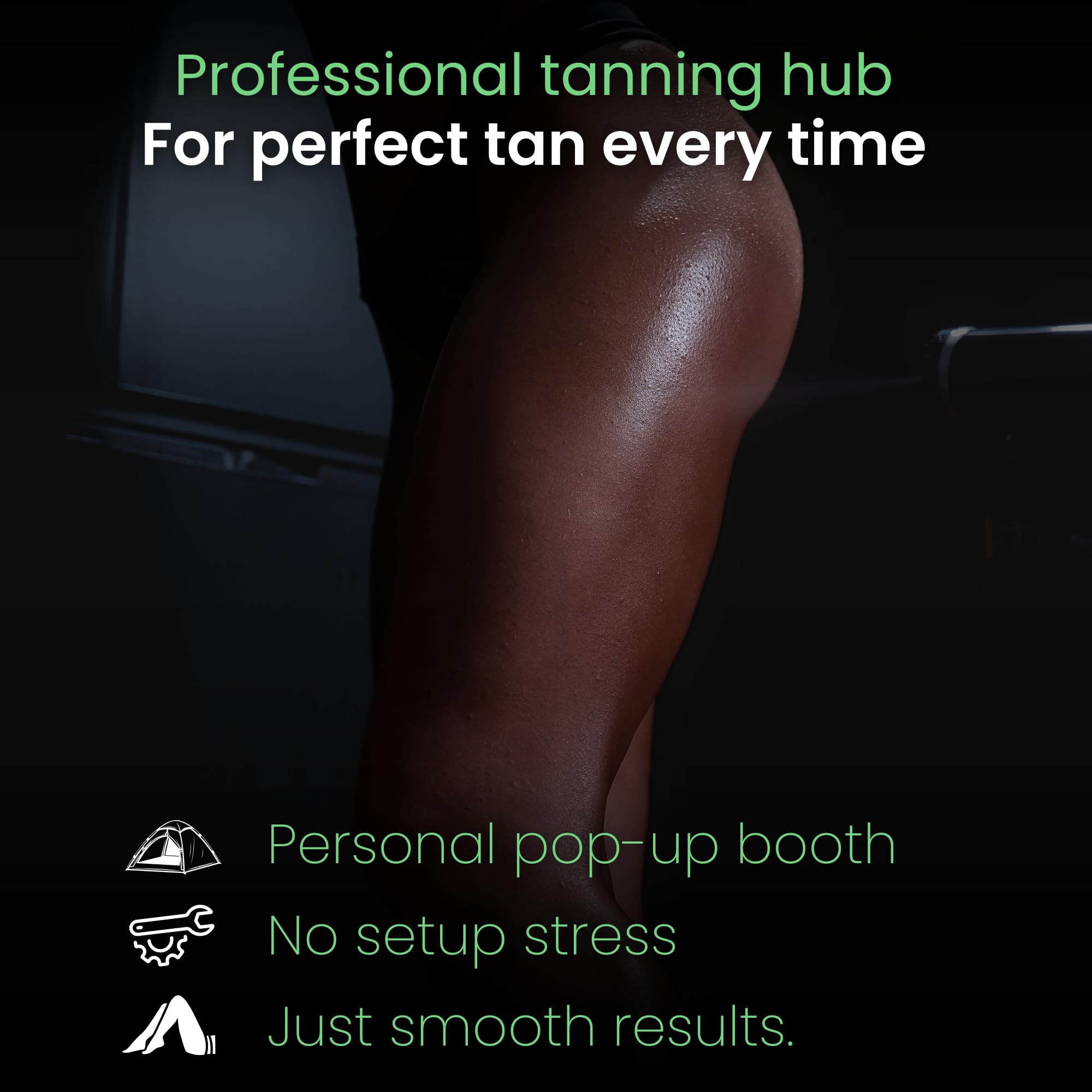 Reneebeautytan durable hygienic material stands up to regular salon or home use