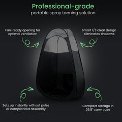 Reneebeautytan tent fan-opening design supports fresh air and even application