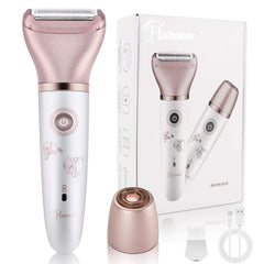 RenFox women's electric razor with facial remover head for gentle, smooth skin.