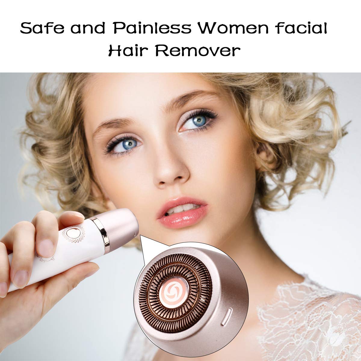 RenFox shaver with detachable head and cleaning brush for easy sanitation.