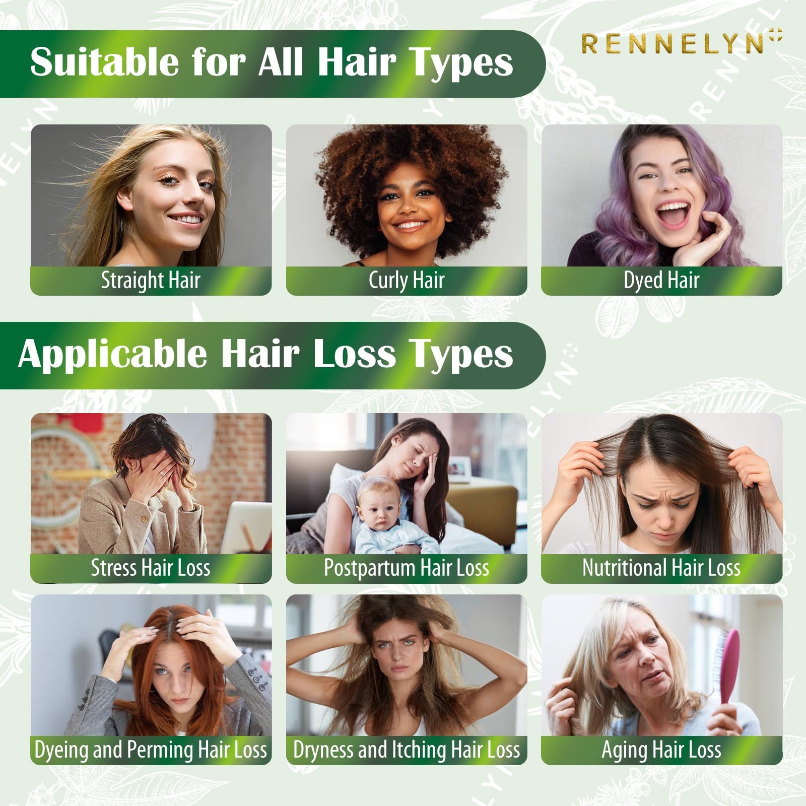 Rennelyn scalp-friendly hydration demonstrated with lightweight spray.