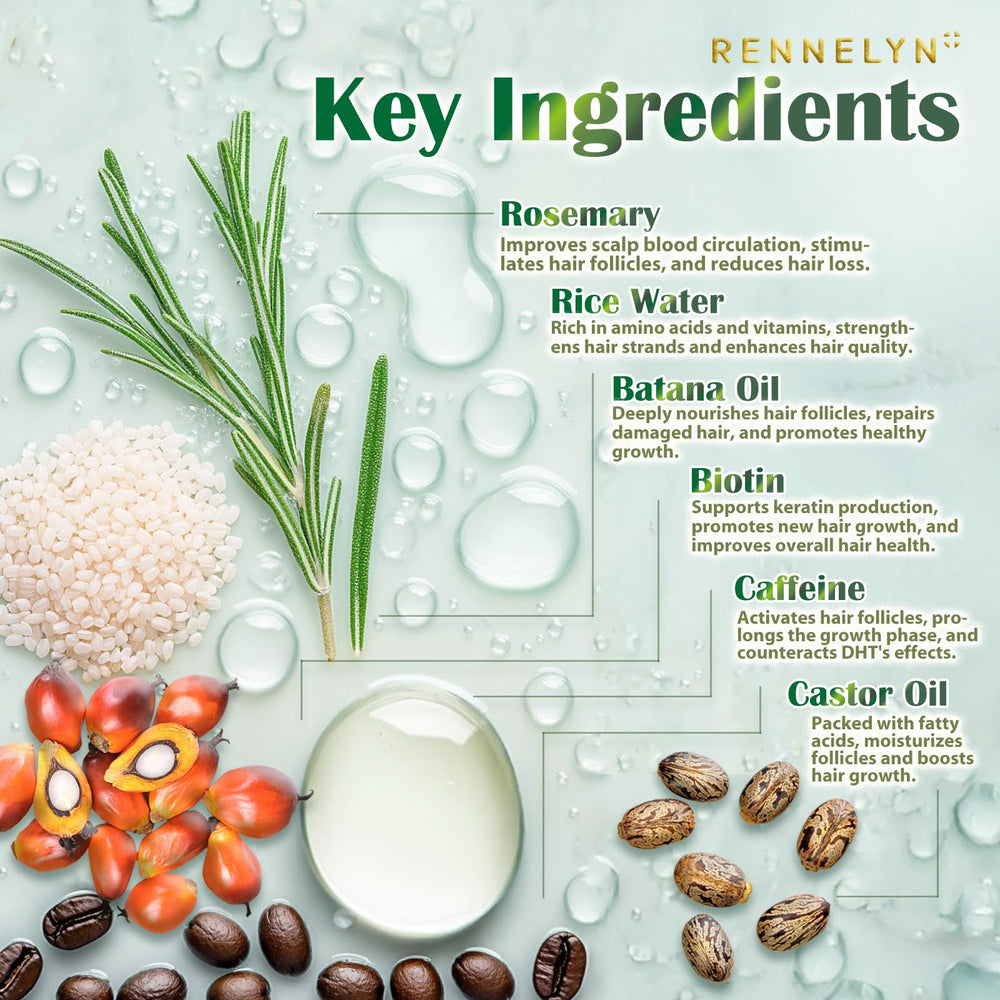 Rennelyn spray being applied on dry hair – easy, quick daily-use application.