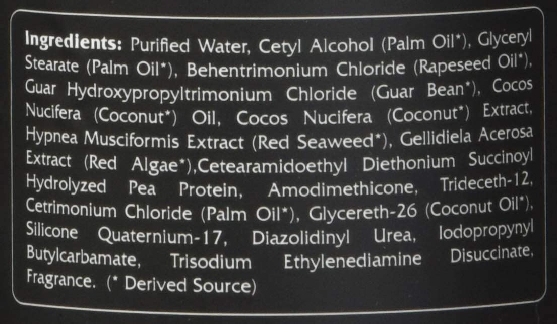 RENPURE Coconut Whipped Creme Leave-In Conditioner ingredients featuring coconut oil and shea butter.