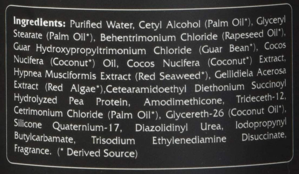 RENPURE Coconut Whipped Creme Leave-In Conditioner ingredients featuring coconut oil and shea butter.