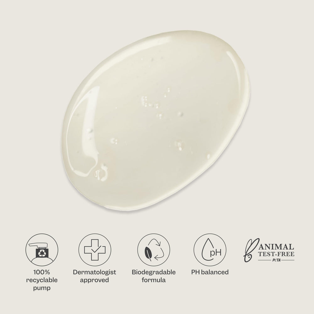 Renpure Kiwi Hyaluronic Body Wash ingredient highlight shows hyaluronic acid for moisture