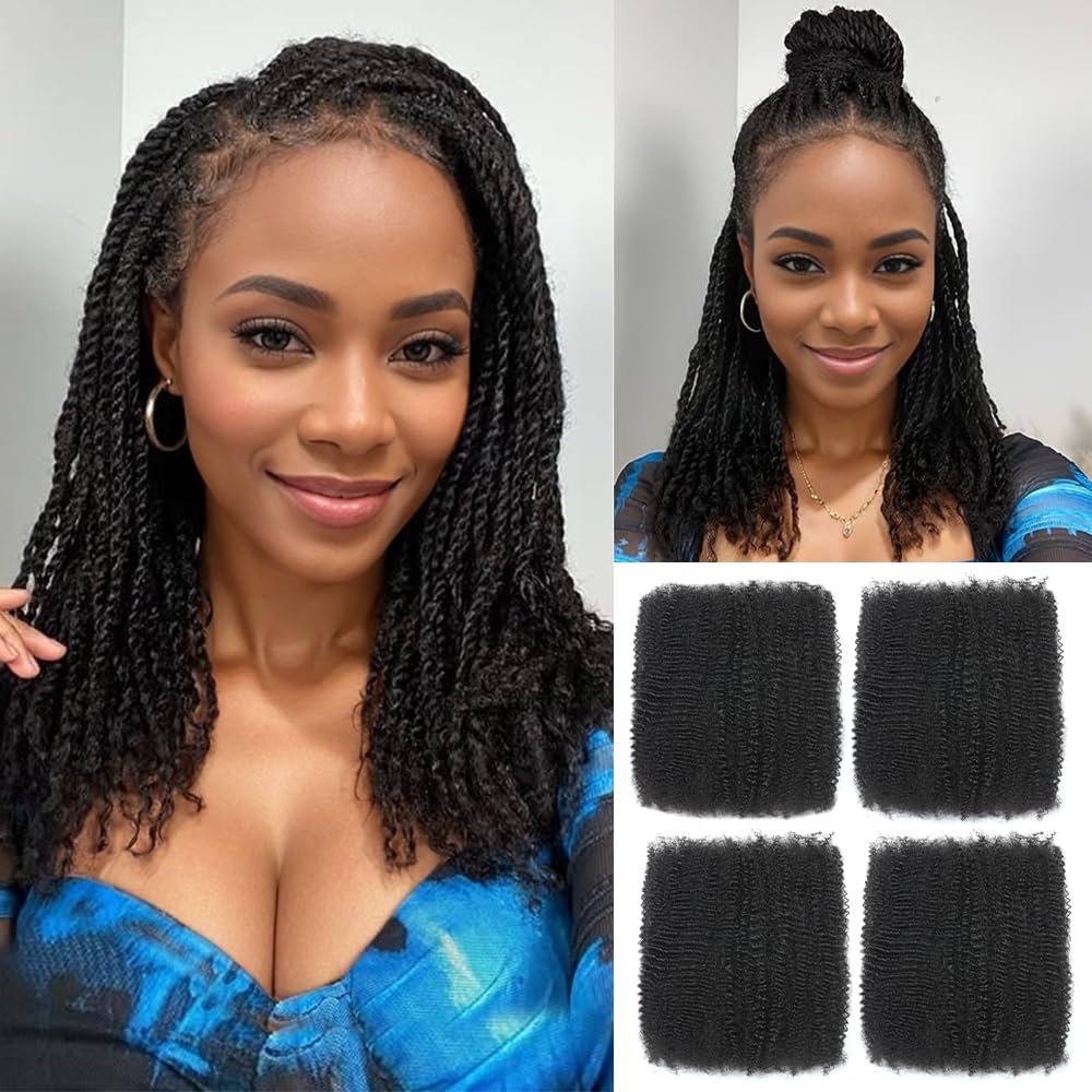 Renyarch Afro Kinky Bulk 16inch open-pack shows natural texture for quick repairs.