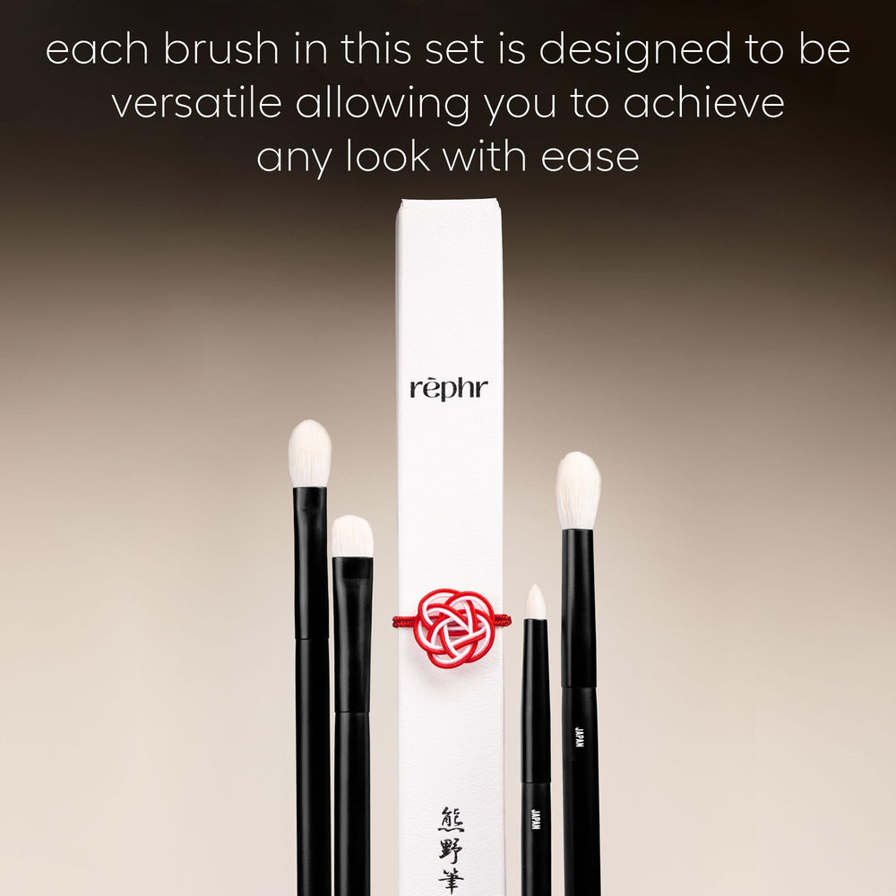 rephr The Core Eye Set detail/pencil brush carves precision lines with clean control.