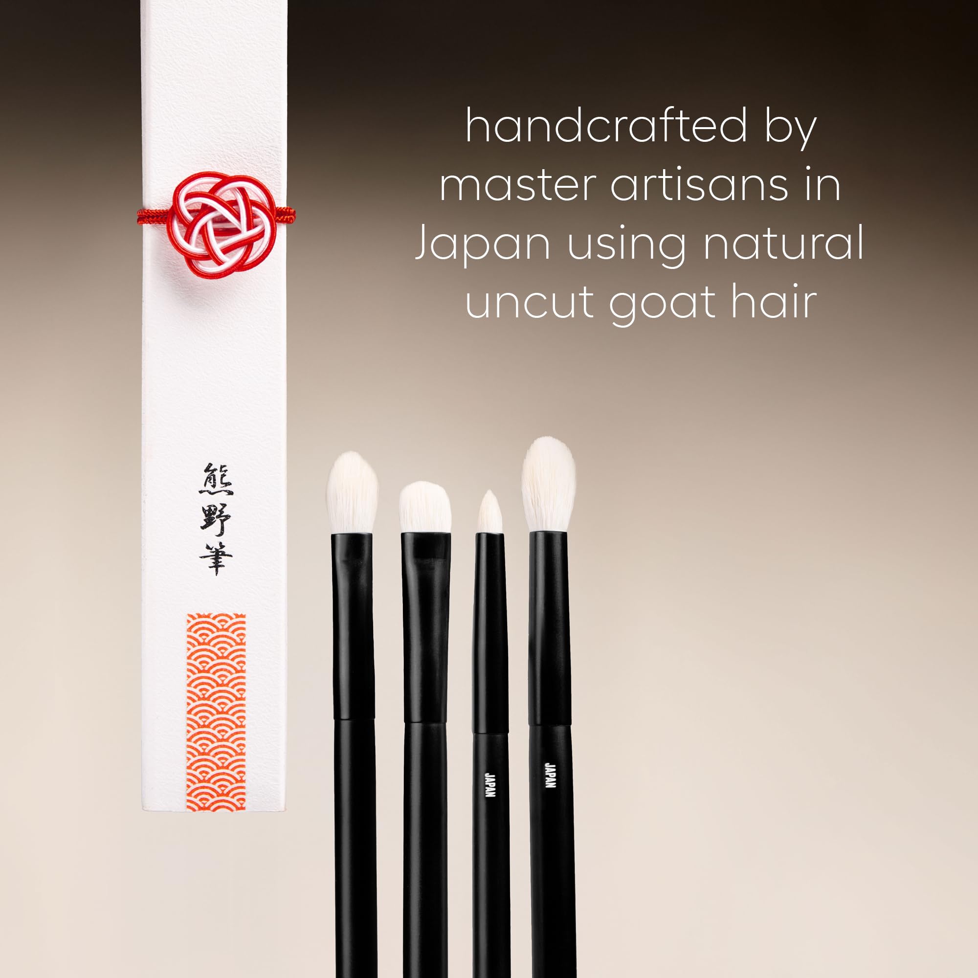 rephr The Core Eye Set handcrafted in Kumano, Japan reflects artisanal brushmaking heritage.