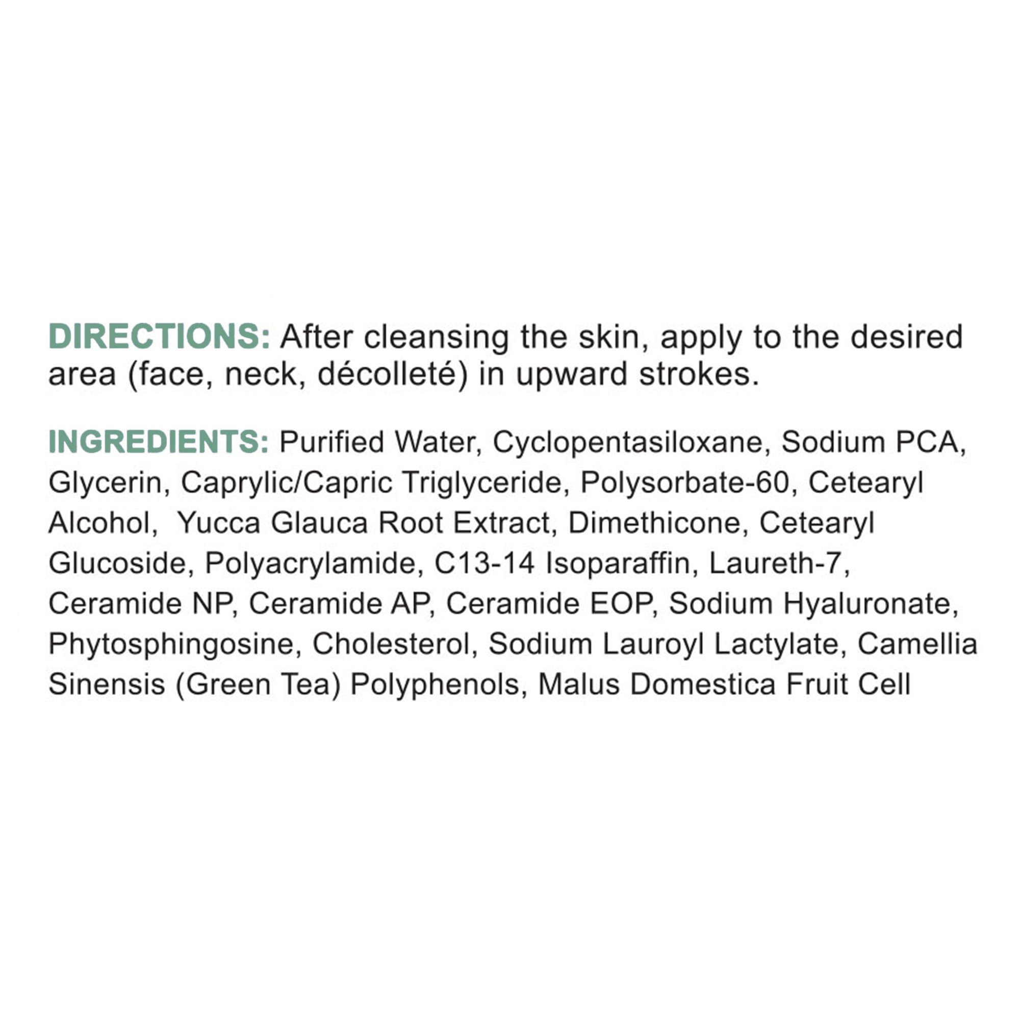 Replenix Age Restore Nighttime Therapy detailed label highlighting ceramides