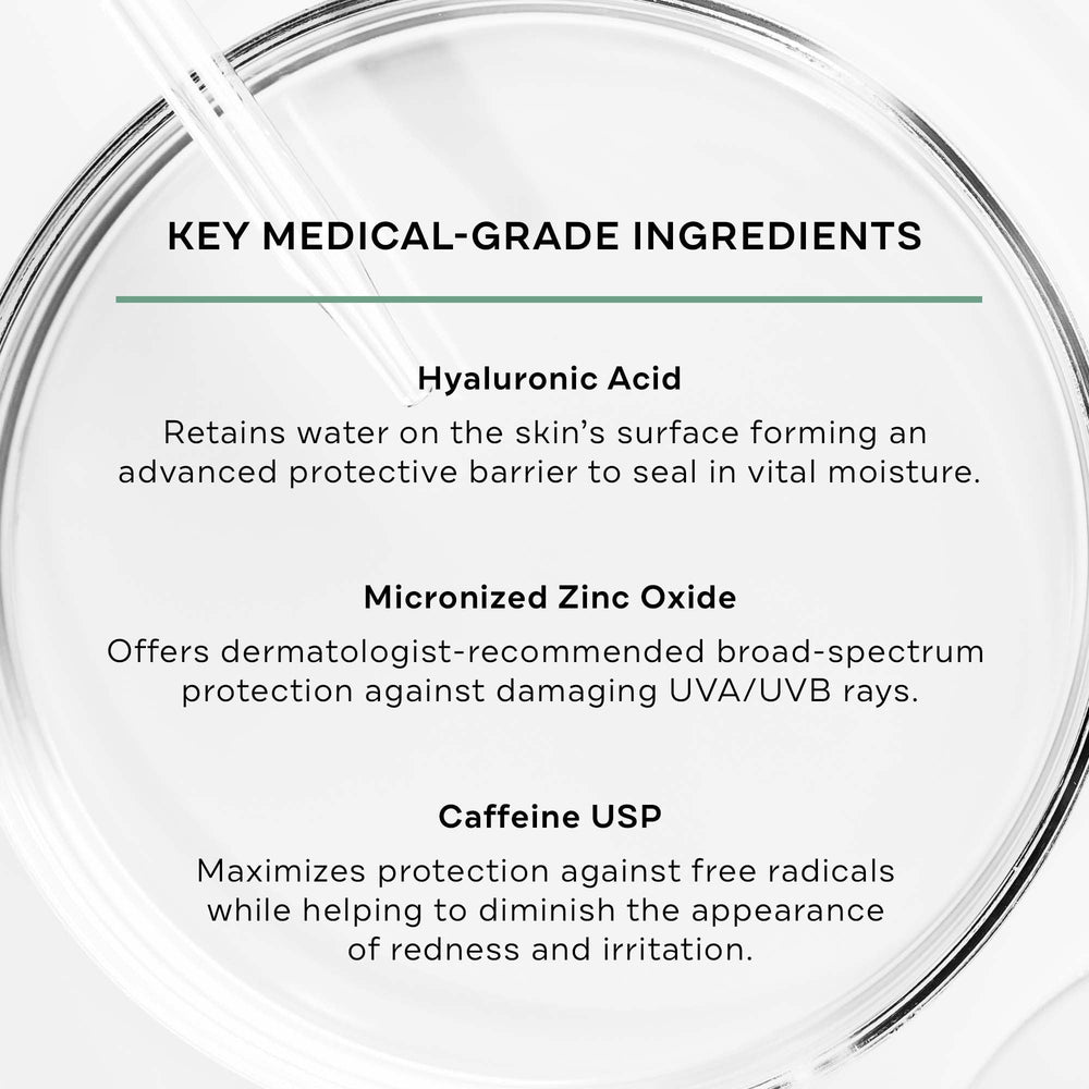 Replenix Antioxidant Hydrating Sunscreen swatch spread on skin for sheer coverage