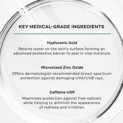 Replenix Antioxidant Hydrating Sunscreen swatch spread on skin for sheer coverage
