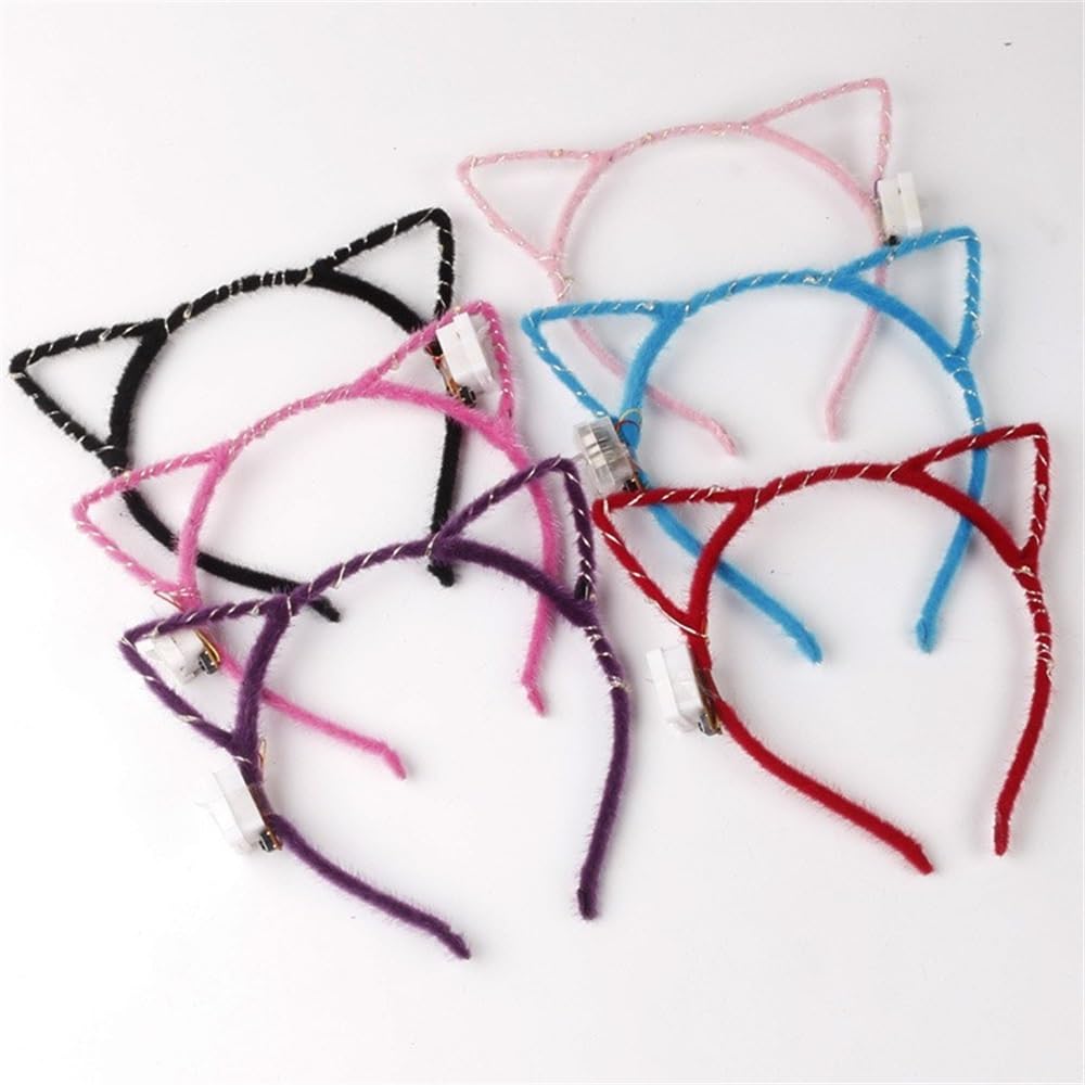 REQO cat ears headband closeup showing soft fabric finish