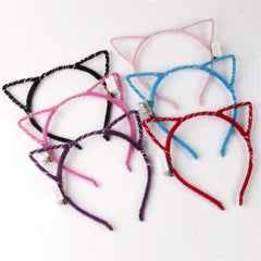 REQO cat ears headband closeup showing soft fabric finish