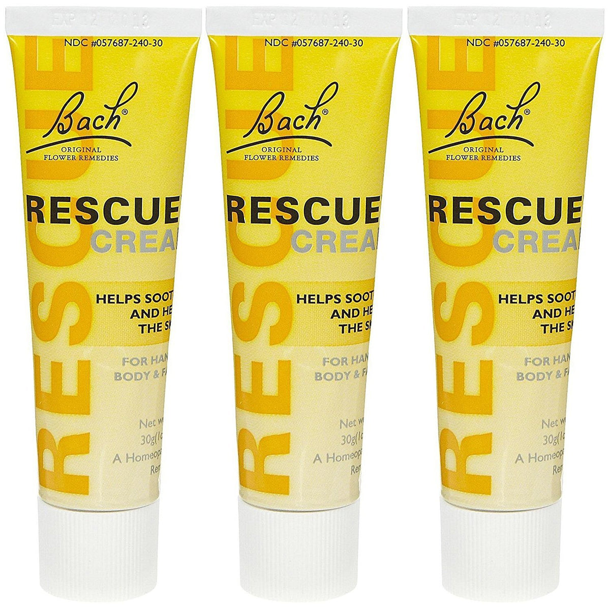 RESCUE Cream 1oz tube packaging highlighting soothing skincare for occasional dryness.