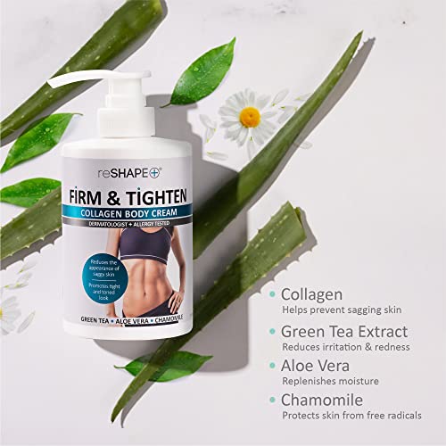 Reshape+ Collagen Cream applied to the face for daily care.