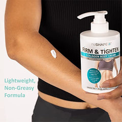 Reshape+ Collagen Cream jar close-up shows fragrance-free formula.