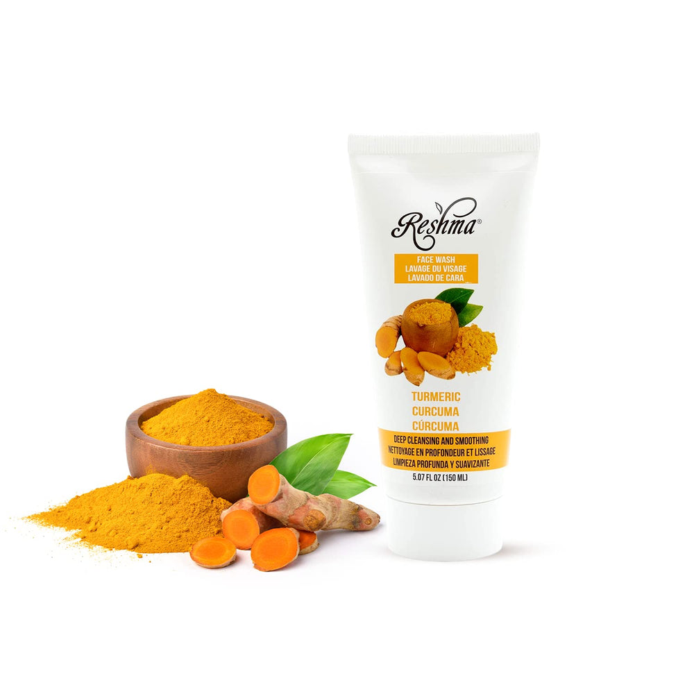 Reshma Beauty Limpiador Curcuma, efecto iluminador suave para un tono uniforme.