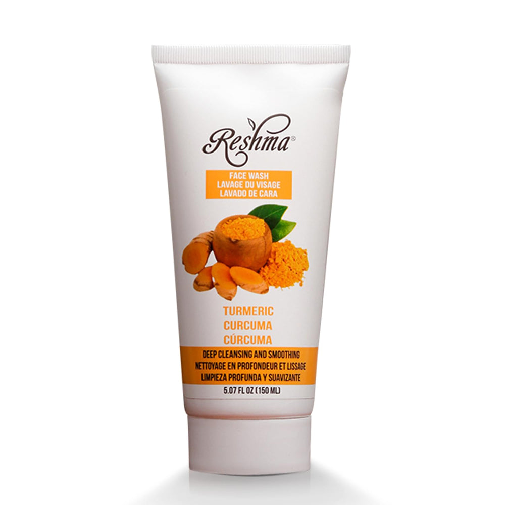 Reshma Beauty Limpiador Curcuma, espuma cremosa para una limpieza suave.