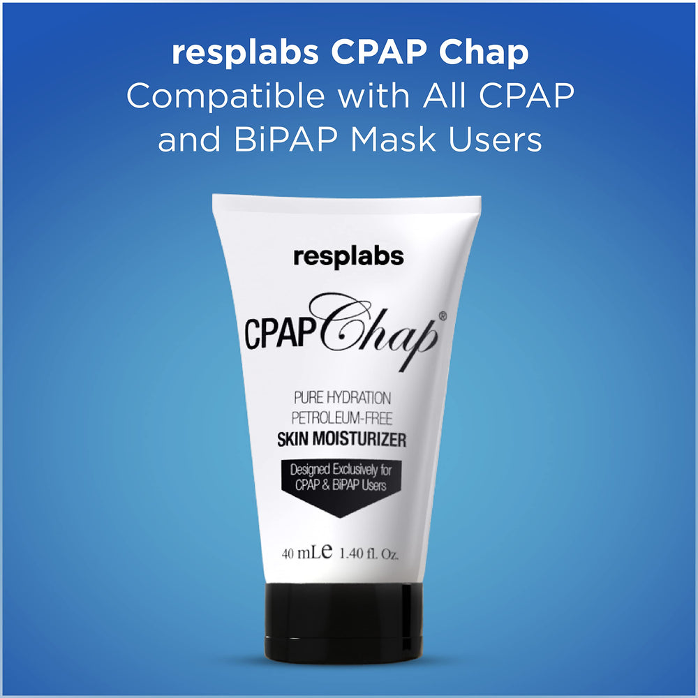 RespLabs CPAP Chap on skin reveals nourished-looking skin after use.
