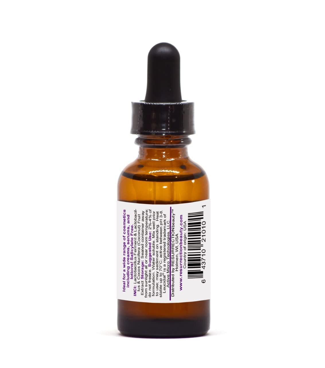 RESURRECTIONbeauty Leucidal SF Complete organic status supports clean cosmetic options.